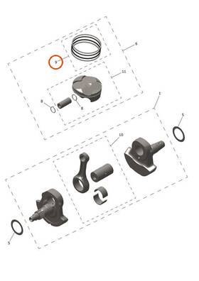 Triumph T1120094 - Piston Ring Kit