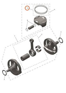 Triumph T1120095 - Piston Ring Kit