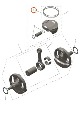 T1120095 Triumph - Piston Ring Kit
