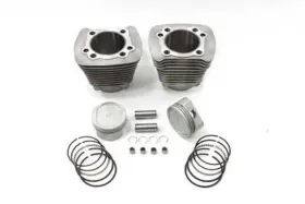 11-1104 V-twin 883 To 1200cc Cylinder And Piston Conversion Kit Silver For Harley Xl 1986-2003