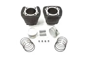 11-1105 V-twin 883 To 1200 Cylinder And Piston Conversion Kit Black For Harley Xl 1986-2003