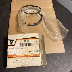 11-2514 V-twin Manufacturing Piston Rings For Harley Sportster 1000cc .010 New Old Stock