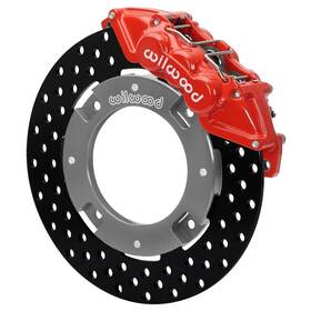 Wilwood 140-16628-dr 17-21 Fits Can-am X3rs Red 6-piston Front Kit 11.25in - Drilled