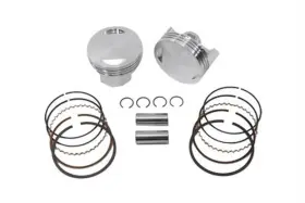 11-1699 Wiseco 93.4 Inch Big Bore Flat Top Piston Kit Standard For Fxst Flst Fxd Flt Fxr 1984-1998
