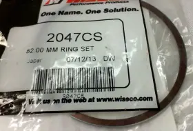 9300-461 Wiseco 2047cs Piston Ring 52mm Kk# Rm Ktm Cr 80/85cc