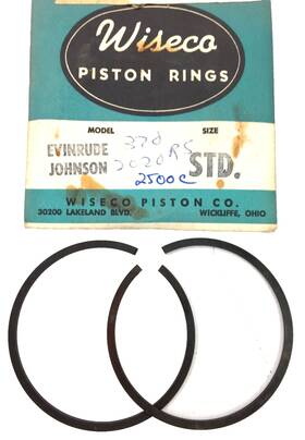 Wiseco 2500c Evinrude Johnson Omc 370-opposed Twin Piston Ring Set Std Bore
