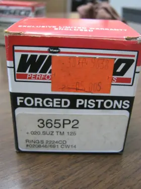 365p2 Wiseco 1971-1975 Suzuki Tm125 Piston Kit .020 Oversize