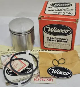 392ps Wiseco 1 Nos Standard Piston Rings Clips 1970-1981 Suzuki Rv Tc Ts Ds 125