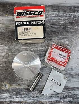 Wiseco 439m07200 Piston 2mm 72mm Bore Kawasaki Kdx250 Kx250 Tecate 250 439p8