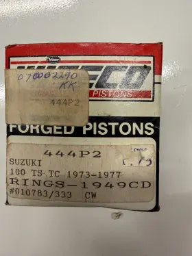 444p2 Wiseco Suzuki Ts100/tc100 Piston/rings .020 Nos