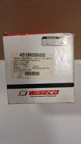 451m08600 Wiseco Yamaha It465 Yz465 Piston 1m 86mm Bore