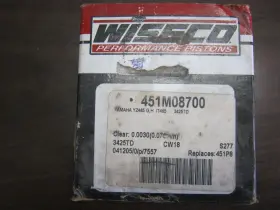 451mo8700 Wiseco Yamaha Yz465 Vintage Motocross Piston Kit 451p8 .080 Oversize