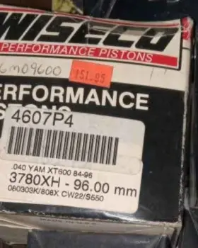 4607p4 Wiseco Yamaha Xt600 1984-1996 96mm
