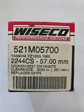 521m05700 Wiseco Nos Piston/ring/pin/circlip Kit 57mm Bore 1mm Over 1985 Yz125 521m05700 Wiseco Nos Piston/ring/pin/circlip Kit 57mm Bore 1mm Over 1985 Yz125