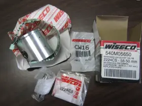 540mo5650 Wiseco 1986 Kawasaki Kx125 Vintage Motocross Piston Kit 56.50mm 540p2