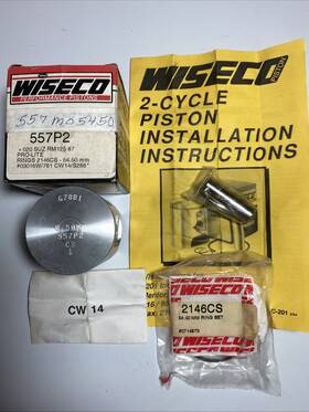 Wiseco 557m05450 Piston Kit 0.50 Mm Oversized Suzuki Rm125 1987