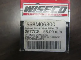 558mo6800 Wiseco 558p4 1987 1988 Suzuki Rm250 Motocross Piston Kit 558p3 68mm 558mo6800 Wiseco 558p4 1987 1988 Suzuki Rm250 Motocross Piston Kit 558p3 68mm