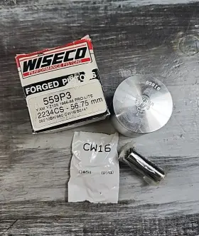 559p3 Wiseco Forged Piston Kit Yamaha Yz125 1986-88 56.75mm Needs Rings