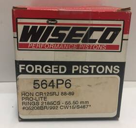 Wiseco 564-p6 Piston 564 P6 Honda Cr 125 1988-1989 Pro-lite Motocross