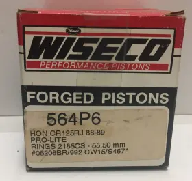 564-p6 Wiseco Piston 564 P6 Honda Cr 125 1988-1989 Pro-lite Motocross