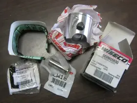 589mo5650 Wiseco Nos 1990 Kawasaki Kx125 Vintage Motocross Piston Kit 589p2