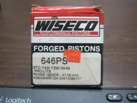 646ps Wiseco 1993-1998 Yamaha Yz80 Piston Kit Chrome Bore 47mm