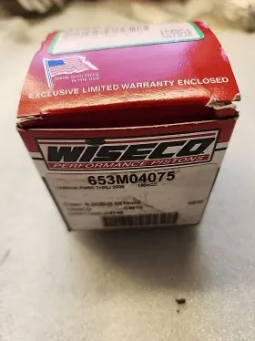653m04075 Wiseco Yamaha Pw-50 83-17 Piston Kit Pw50 Top End Oversized 40.75 Mm