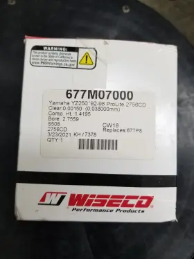 677m07000 Wiseco Yamaha Yz250 1992-1998 2.00mm Oversize Forged Piston Kit 70mm 677m07000 Wiseco Yamaha Yz250 1992-1998 2.00mm Oversize Forged Piston Kit 70mm