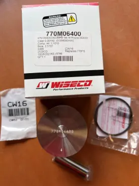 770m06400 Wiseco Piston Kit 1998-2016 Ktm 200 Exc Xc Xc-w Std Bore 64.00 Mm