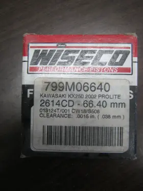 799mo6640 Wiseco Nos 2002 Kawasaki Kx250 Vintage Motocross Piston Kit 66.40mm