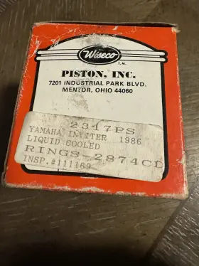 81e-11635-00-00 Wiseco Nos 1986 Yamaha Inviter Piston 2317ps