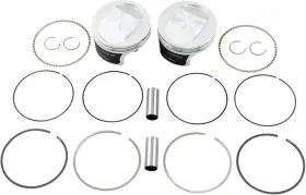 K0208p1 Wiseco Tracker Series Piston Kit 3.885in 0.010 10.5 1 For Harley 99-06