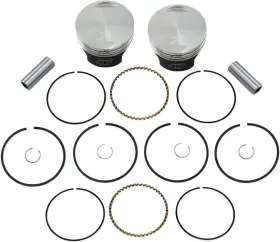 K0215ps Wiseco Tracker Piston Kit 8.5 1 Cr Std Flattop 1340 Evo