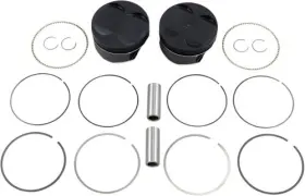 K2785 Wiseco Black Edition Piston Kit 4.080 Inch 114 Milwaukee Eight Harley 17-up