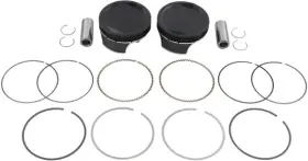 M0dbzshcw9 Wiseco Black Edition Piston Kit 0.125ob 9.0 1 For Harley Heritage Softail 06