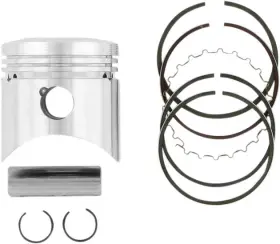 4665m04950 Wiseco Piston 2.00 Over 49.50mm 9.7 1 #4665m04950 Honda Xr80r/crf80f