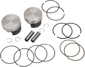 Xbwlwbwmk2 Wiseco Tracker Forged Piston Kit 1340cc 3.517 8.5 1 For Harley Dyna Low Rider 99