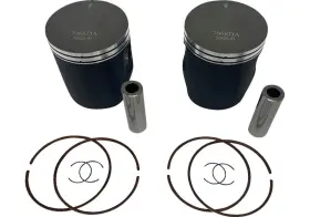 K7069da-2 Wossner Piston Kit - 81.84mm. Hardcoat Anodized 2 Stroke