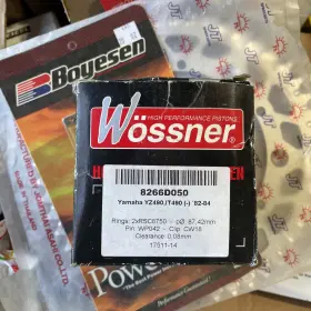 Wr8266d050 Wossner Germany Yamaha Yz490 1982-83 Piston Kit 87.44mm
