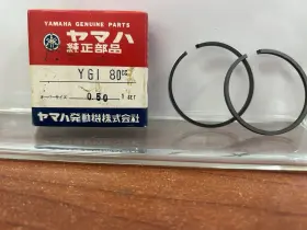 122-11610-20-00 Yamaha New Nos Yg1 Piston Ring Set 2nd Oversize