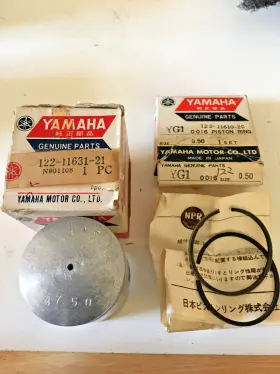 122-11601-20-00 Yamaha 122-11631-01-97 Nos Genuine Yg1 Mg1 U7 Piston And Rings 122-11631 21.. 122-11601-20-00 Yamaha 122-11631-01-97 Nos Genuine Yg1 Mg1 U7 Piston And Rings 122-11631 21..