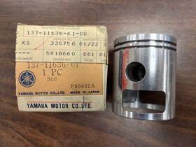 Yamaha 137-11636-61-00 New Oem Piston Sub 372-11636-09-00 2nd Overbore .50mm Ya6