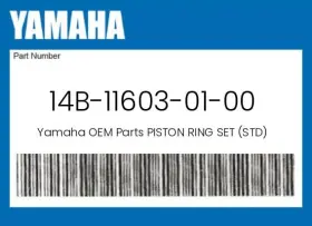 14b-11603-01-00 Yamaha Genuine Piston Ring Set Std -