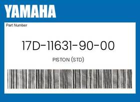 Yamaha 17d-11631-90-00 Genuine Piston Std -