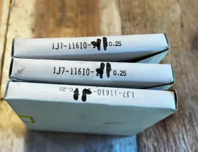 1j7-11610-11 Yamaha Set Of 3 Piston Rings For 1977 Xs750 - 1st Over 0.25 Nos Oem