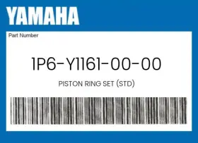 1p6-y1161-00-00 Yamaha Genuine Piston Ring Set Std -