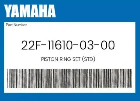 22f-11610-03-00 Yamaha Genuine Piston Ring Set Std -