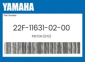 22f-11631-02-00 Yamaha Genuine Piston Std -