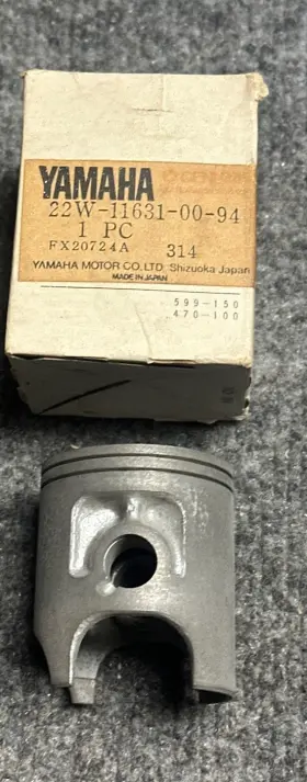 22w-11631-00-94 Yamaha Nos Genuine 1983 Yz80 Standard Bore Piston