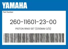 260-11601-23-00 Yamaha Genuine Piston Ring Set 0.50mm O/s -